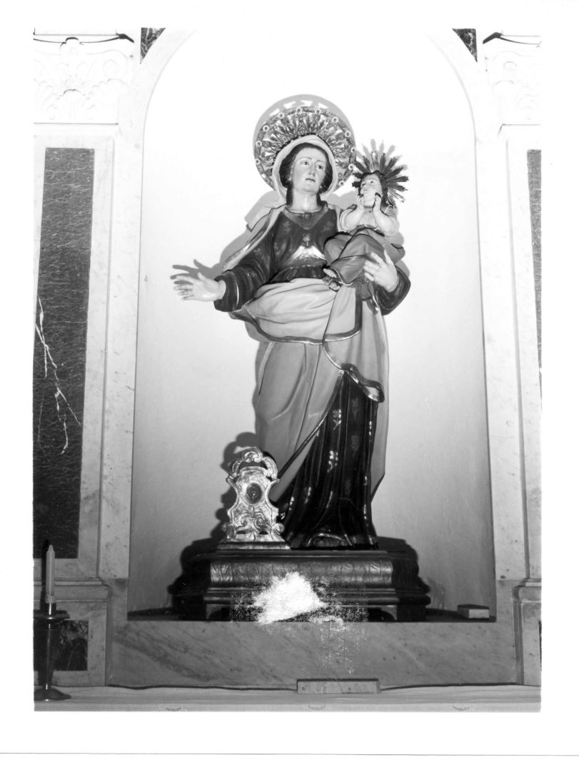 Madonna con Bambino (statua) - bottega campana (primo quarto sec. XIX)