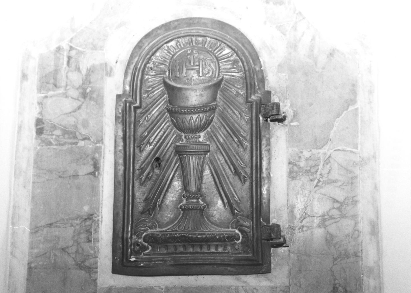 ostensorio (sportello di tabernacolo) - bottega Italia meridionale (terzo quarto sec. XVIII)
