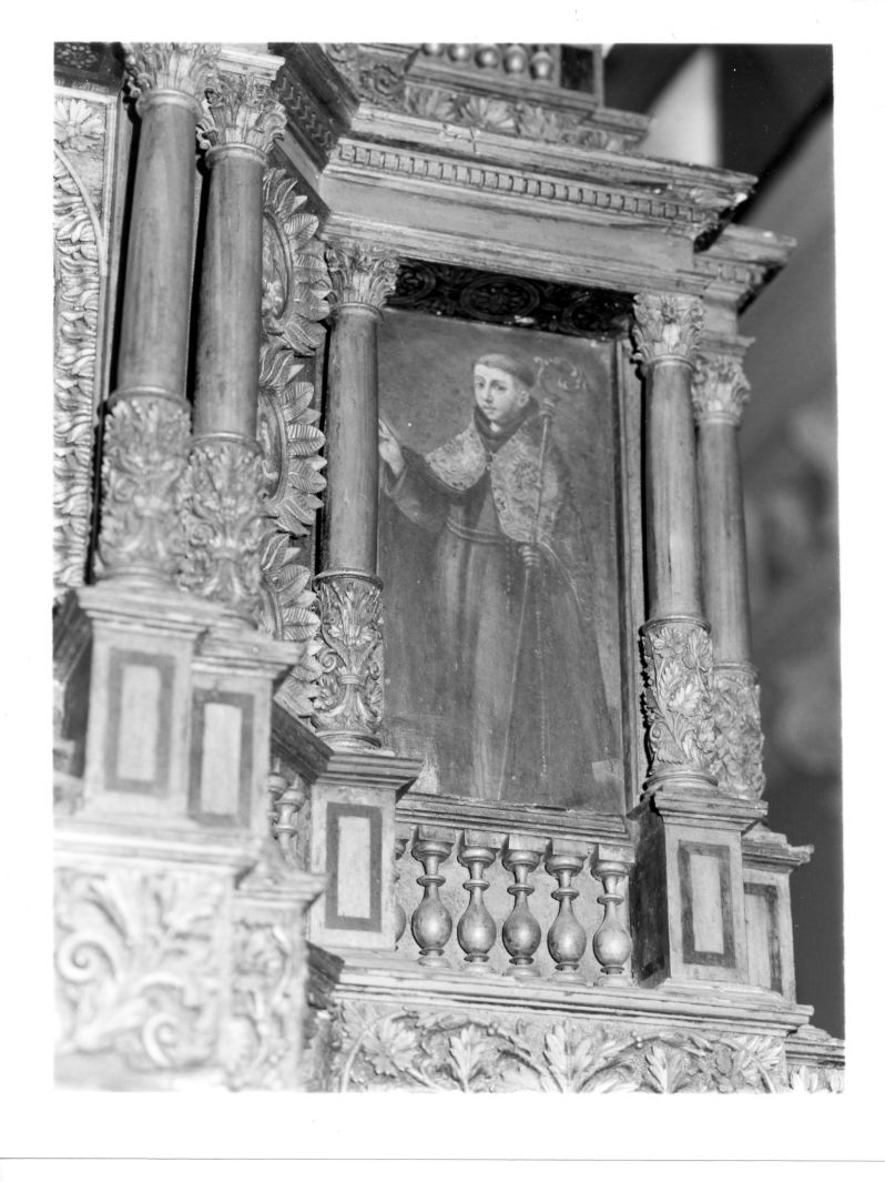 Santo francescano (formella) di Giuseppe da Soleto (cerchia) (prima metà sec. XVII)
