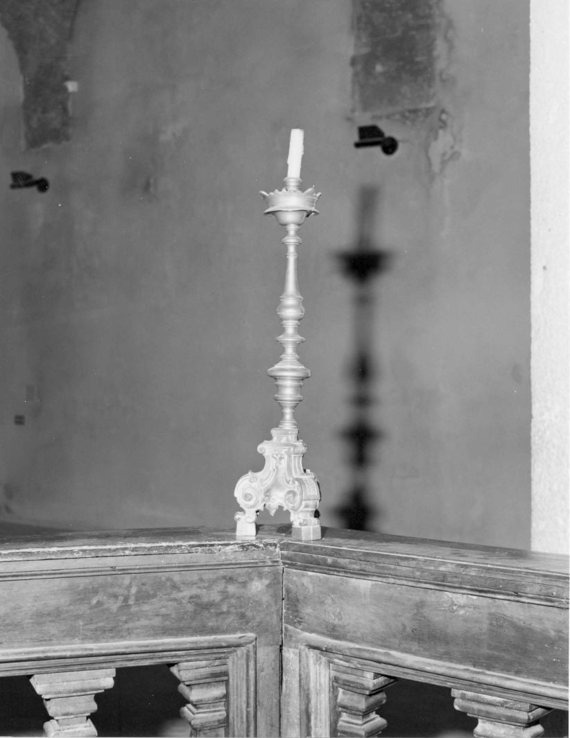 candelabro, serie - bottega napoletana (primo quarto sec. XIX)