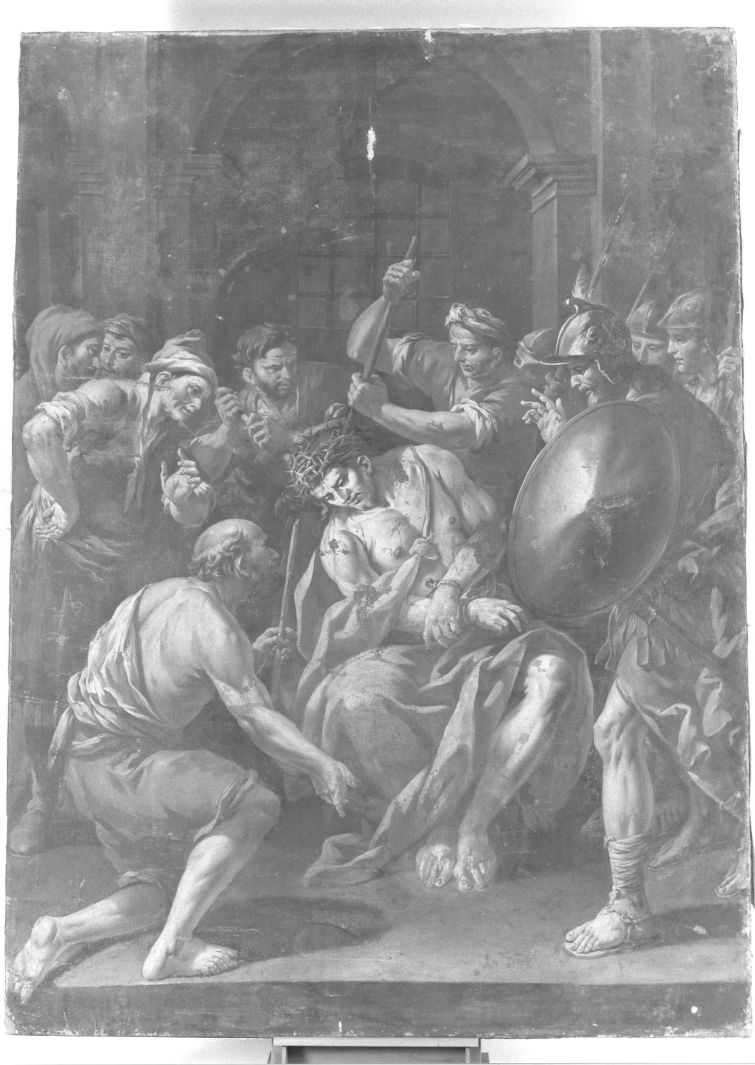 incoronazione di spine (dipinto) di Del Po Giacomo (cerchia) (primo quarto sec. XVIII)