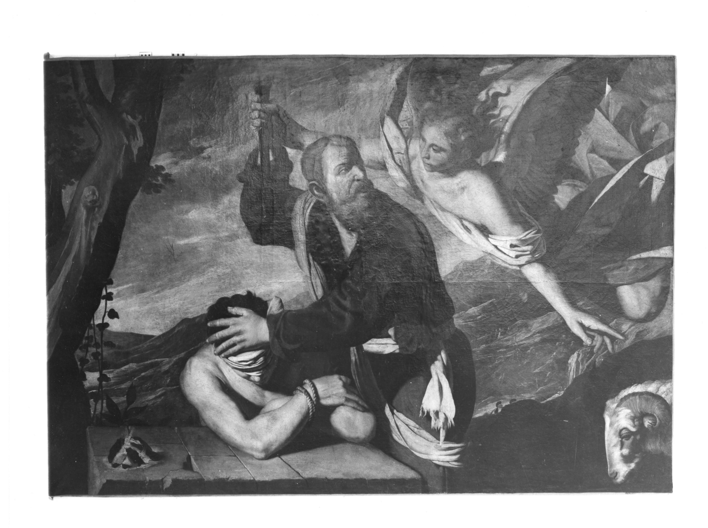 sacrificio di Isacco (dipinto) di Guarino Francesco (secondo quarto sec. XVII)