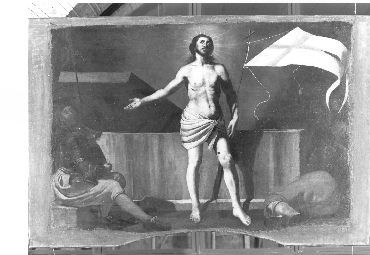 resurrezione di Cristo (dipinto) di Guarino Francesco (secondo quarto sec. XVII)