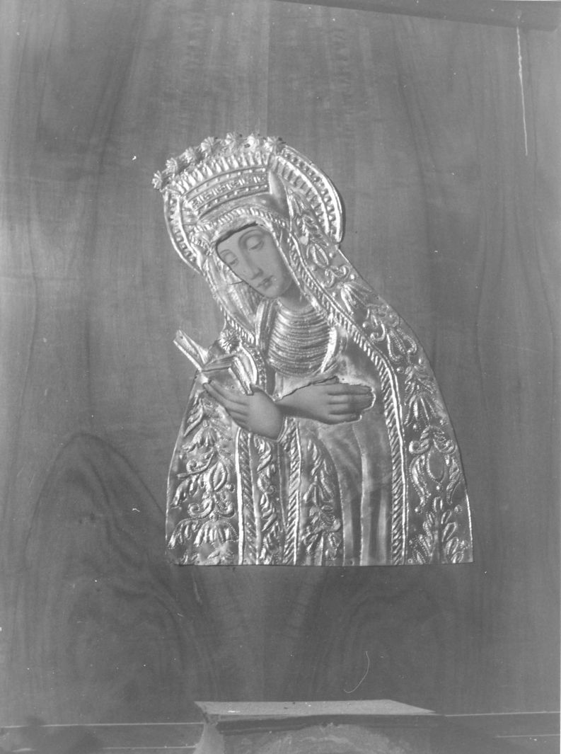 Maria Vergine (rilievo) - bottega Italia centro-meridionale (inizio sec. XIX)