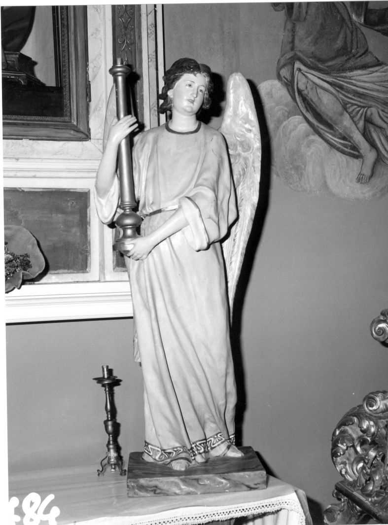 candelabro - a statua - bottega Italia meridionale (seconda metà sec. XIX)