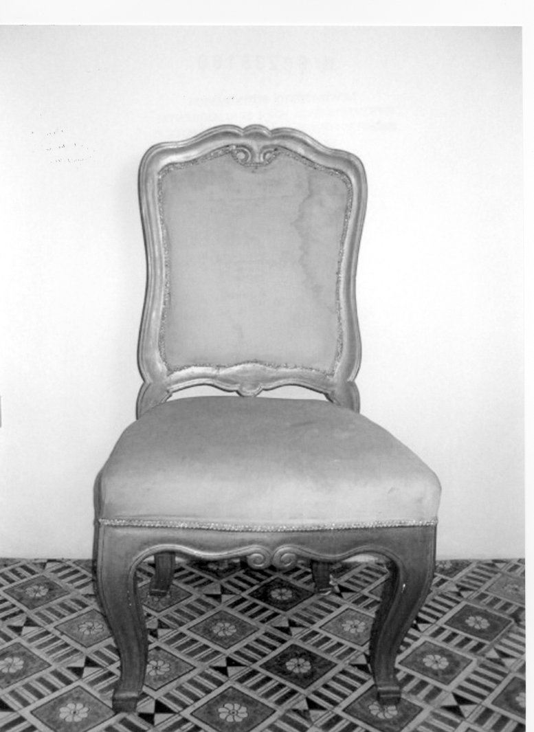 sedia, elemento d'insieme - bottega Italia meridionale (sec. XIX)