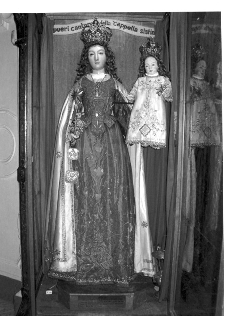 Madonna con Bambino (statua processionale, opera isolata) - bottega Italia meridionale (sec. XIX)