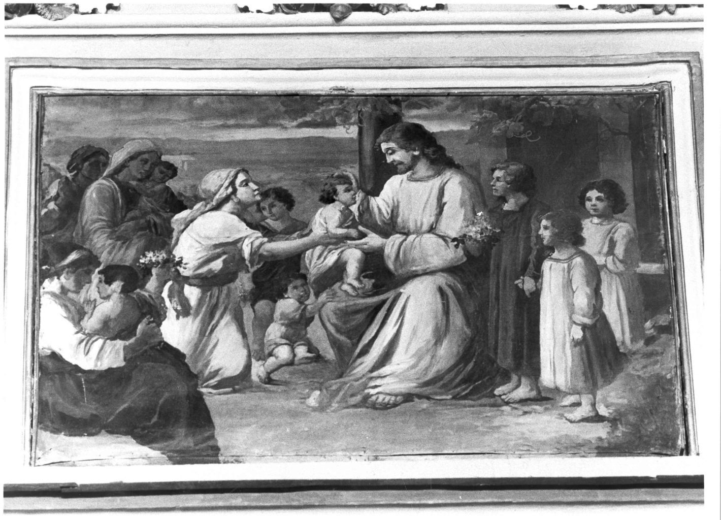 Cristo benedice i fanciulli (dipinto, ciclo) di Iodice Raffaele (attribuito) (prima metà sec. XX)