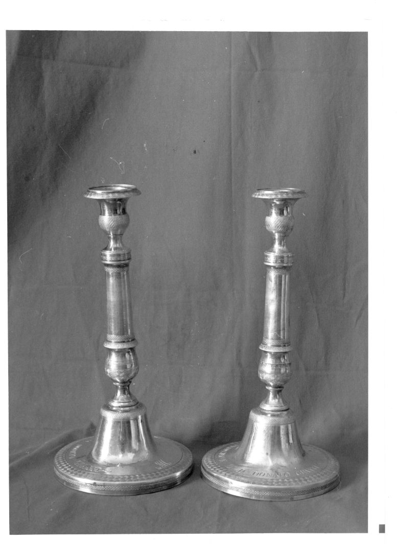 candeliere, serie - bottega napoletana (prima metà sec. XIX)