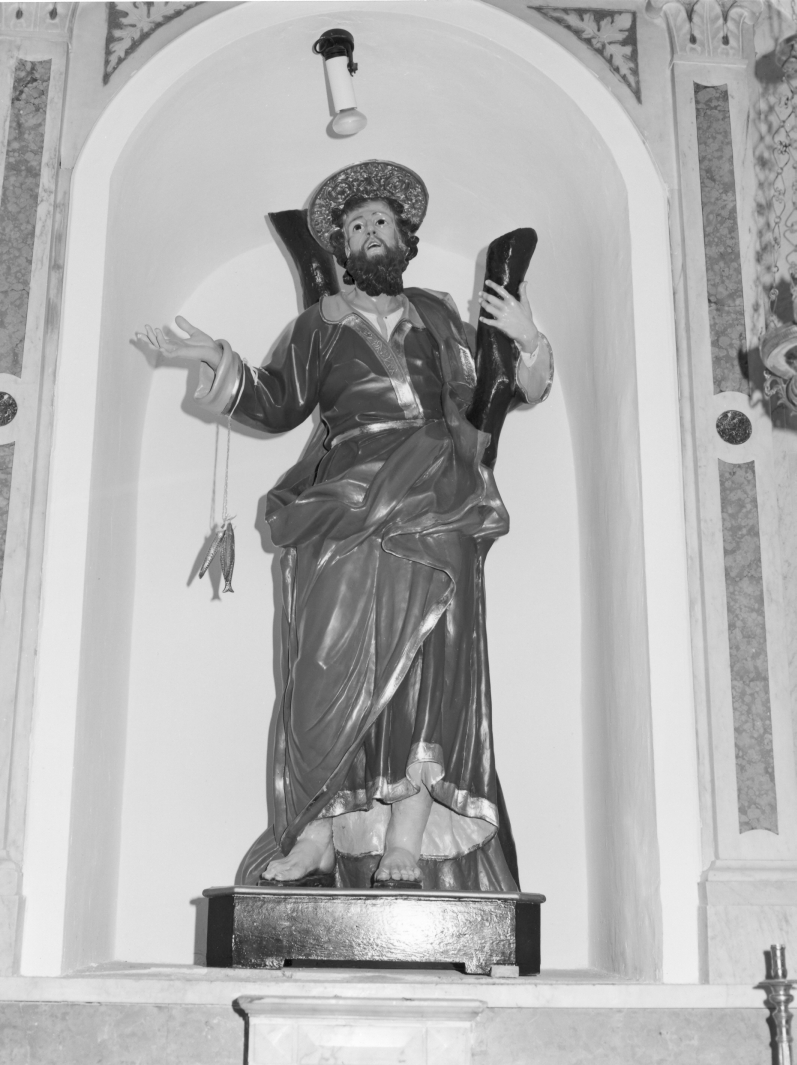 Sant'Andrea (statua, opera isolata) - bottega campana (seconda metà sec. XVIII)