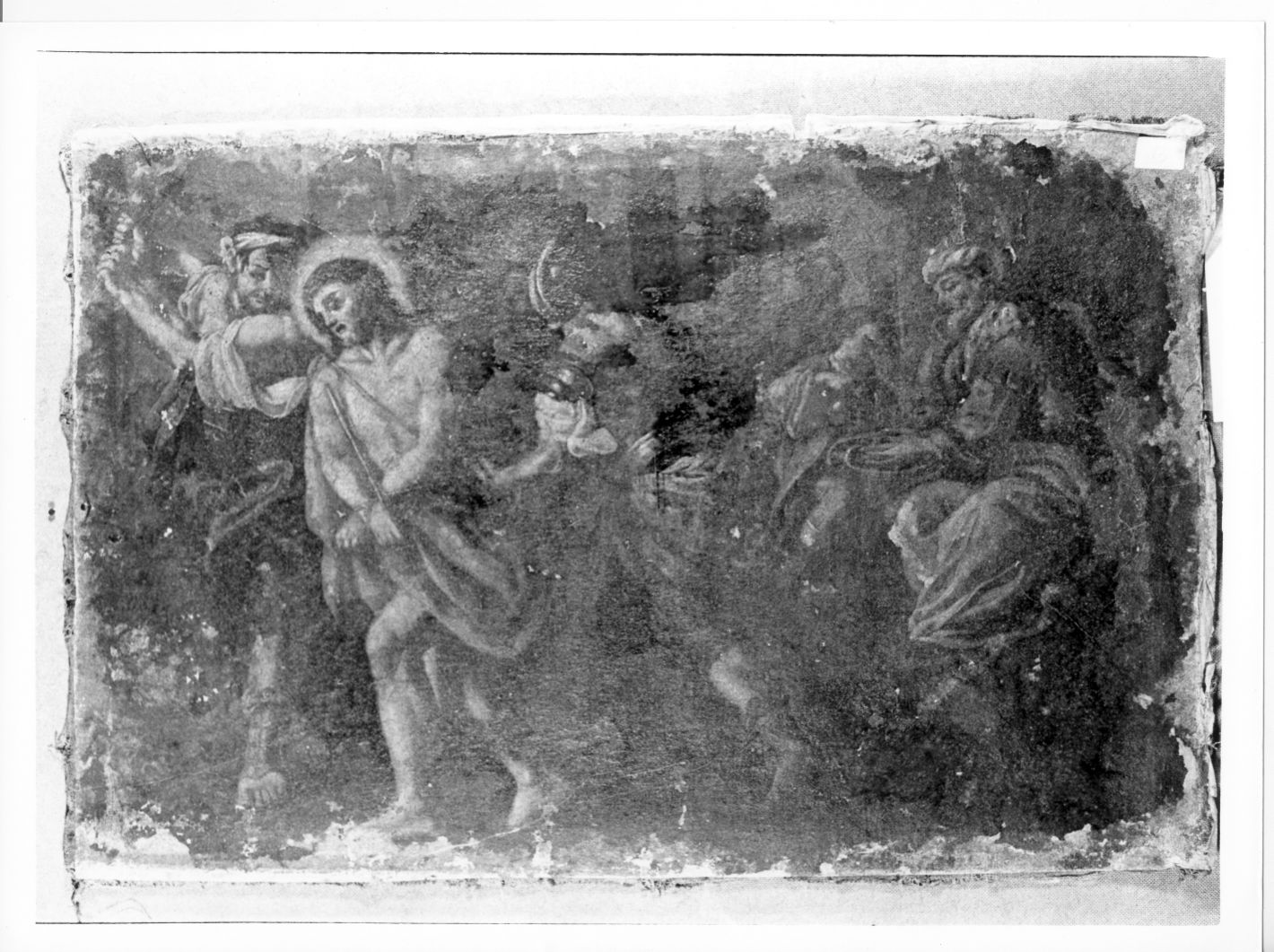 stazione I: Gesù condannato a morte (Via Crucis, ciclo) di Solimena Francesco detto Abate Ciccio (cerchia) (sec. XVIII)