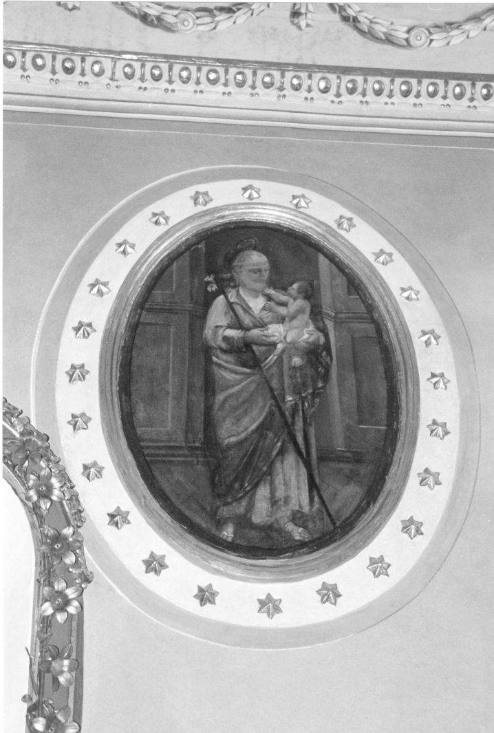 San Giuseppe e Gesù Bambino (dipinto) - ambito Italia meridionale (seconda metà sec. XIX)