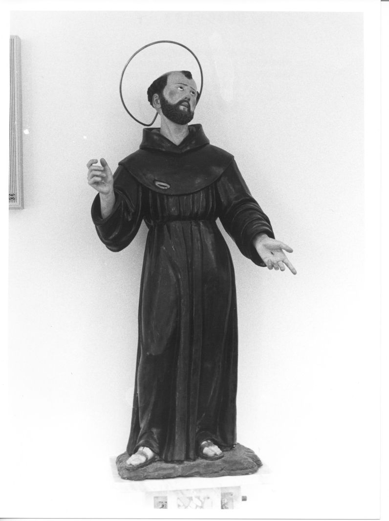 San Francesco d'Assisi (statua) - bottega campana (fine sec. XVIII)