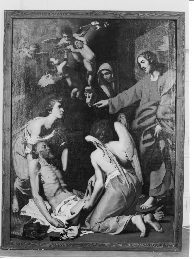 morte di San Giuseppe (dipinto) di Guarino Francesco (secondo quarto sec. XVII)