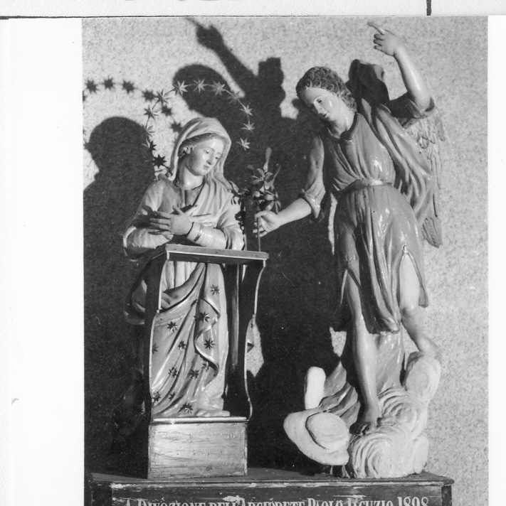 Annunciazione (gruppo scultoreo) - bottega Italia meridionale (sec. XIX)