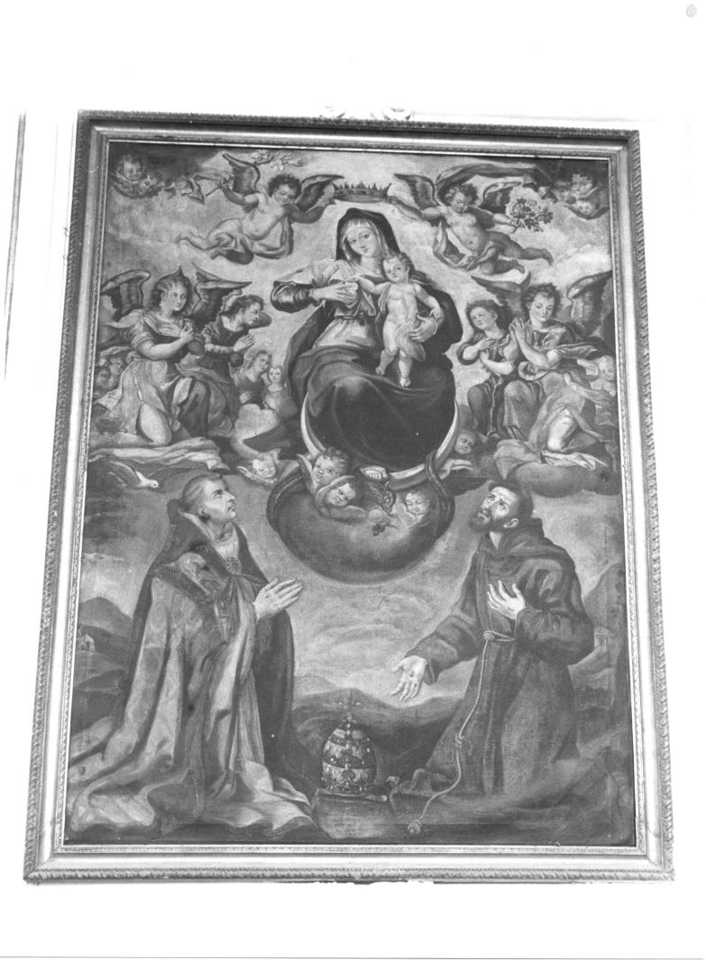 Madonna del Latte e santi (dipinto) di Urbano P (attribuito) (sec. XVII)