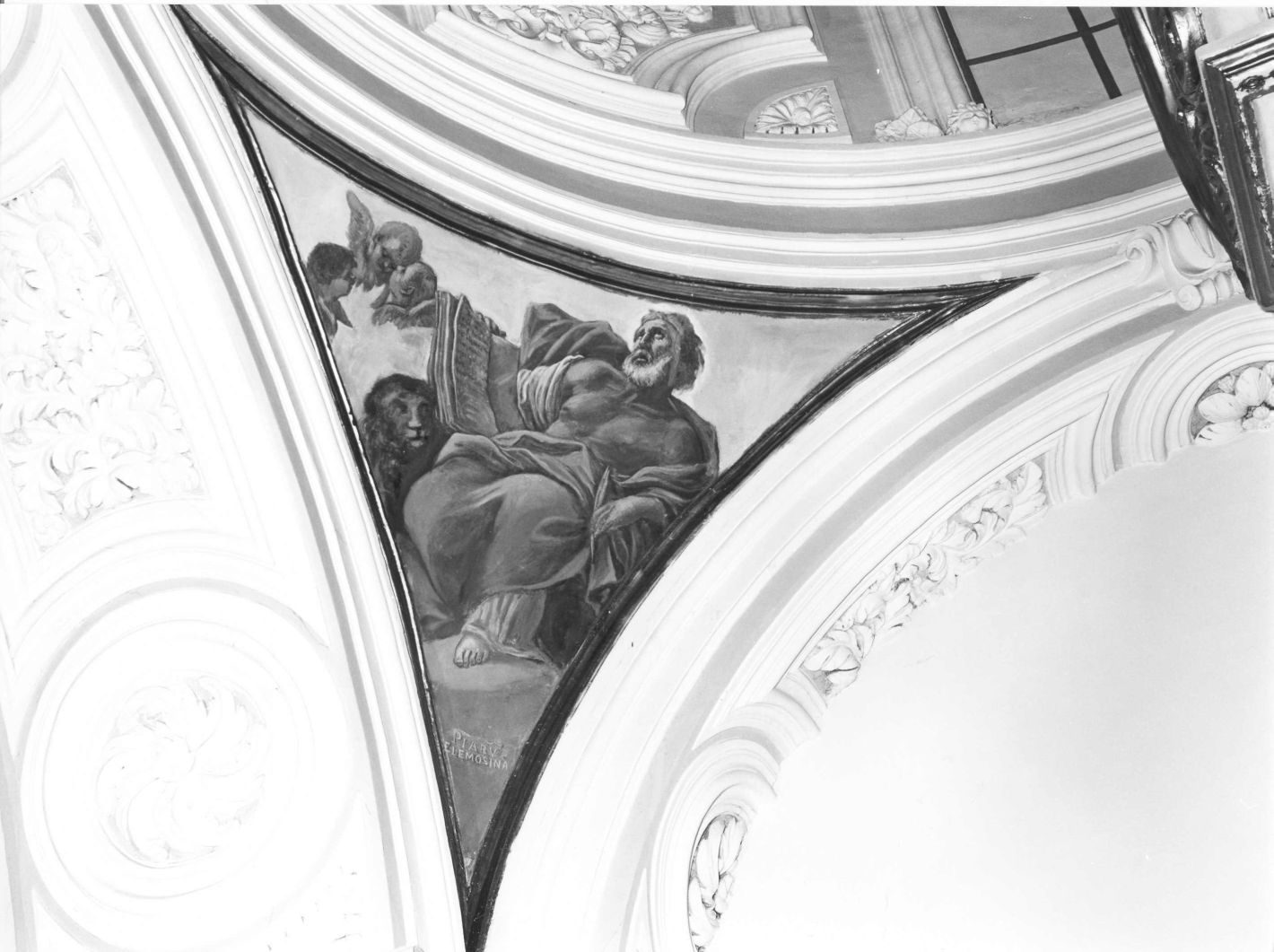 San Marco scrive il vangelo (dipinto, elemento d'insieme) di Giaquinto Tommaso (sec. XVIII)
