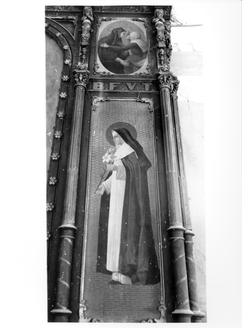 Santa Caterina da Siena (scomparto di polittico) - ambito campano (sec. XIX)
