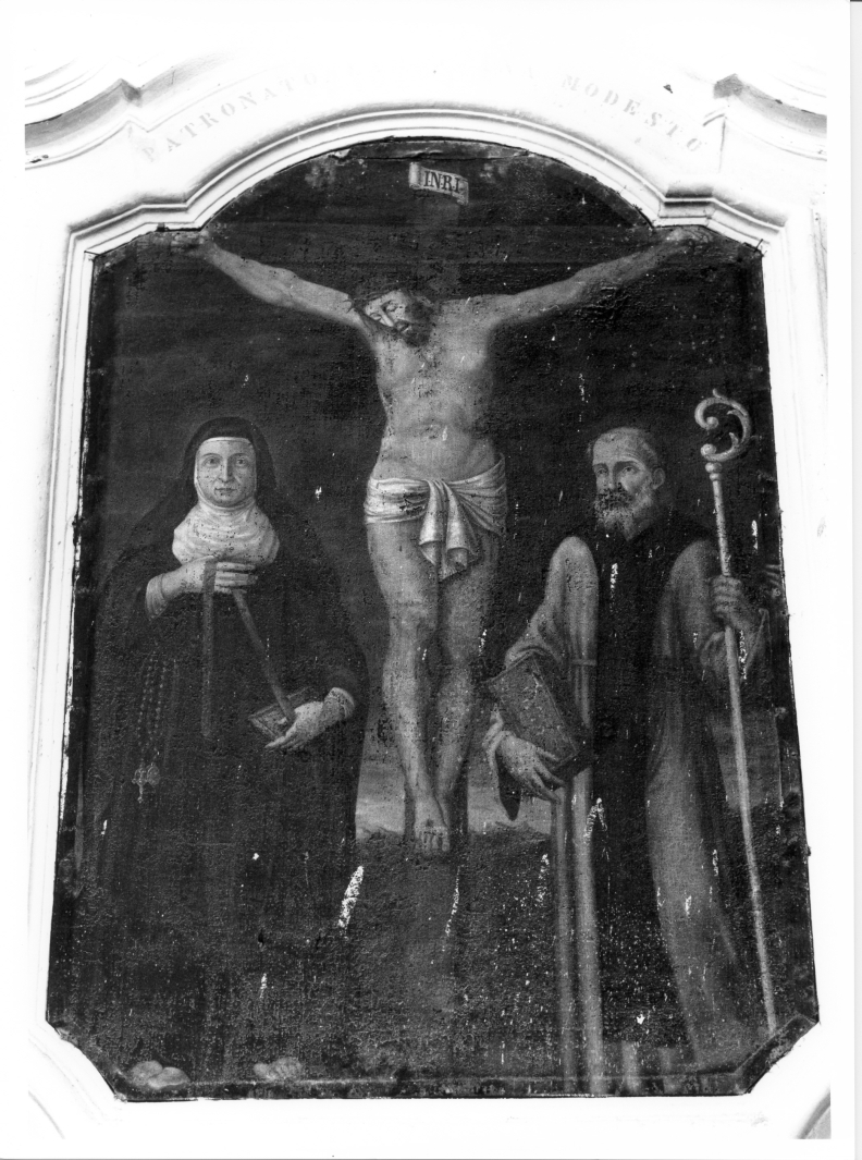Cristo crocifisso tra Santi (dipinto) - ambito lucano (sec. XVIII)
