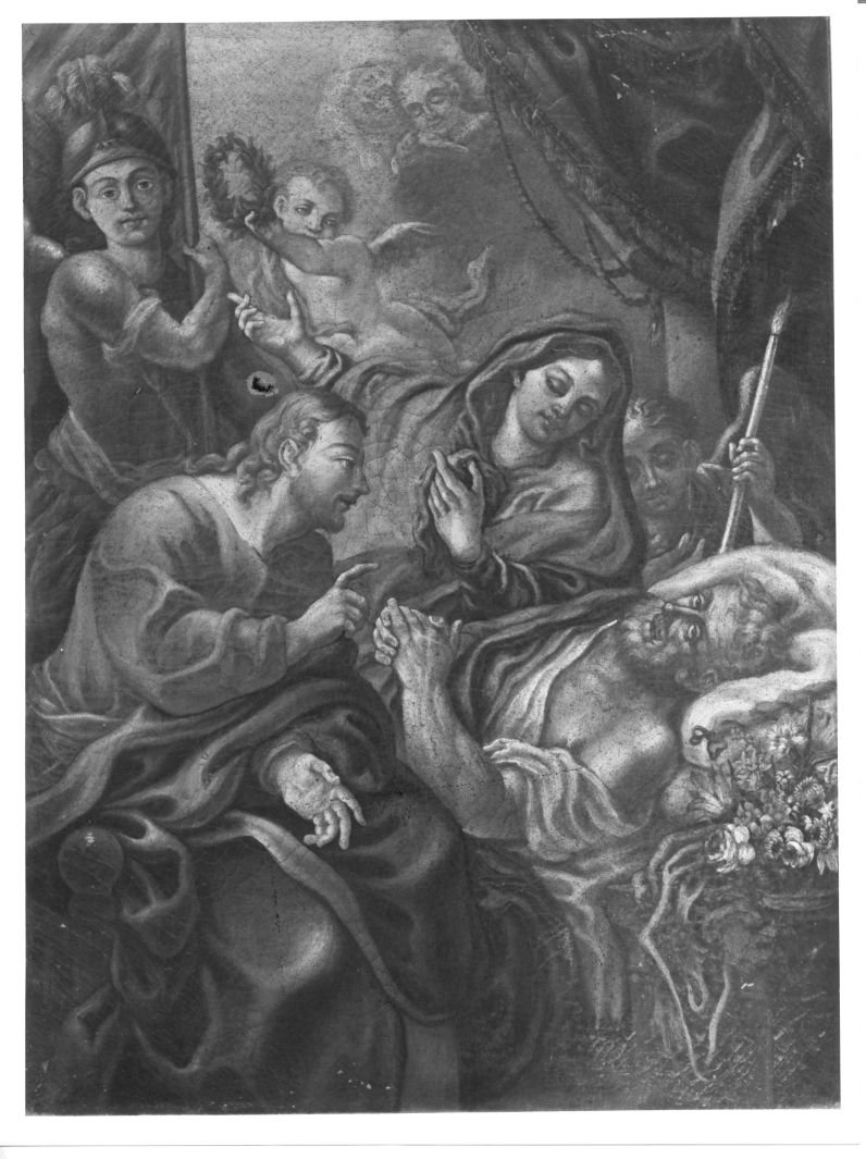 morte di San Giuseppe (dipinto) - ambito Italia meridionale (fine/inizio secc. XVIII/ XIX)