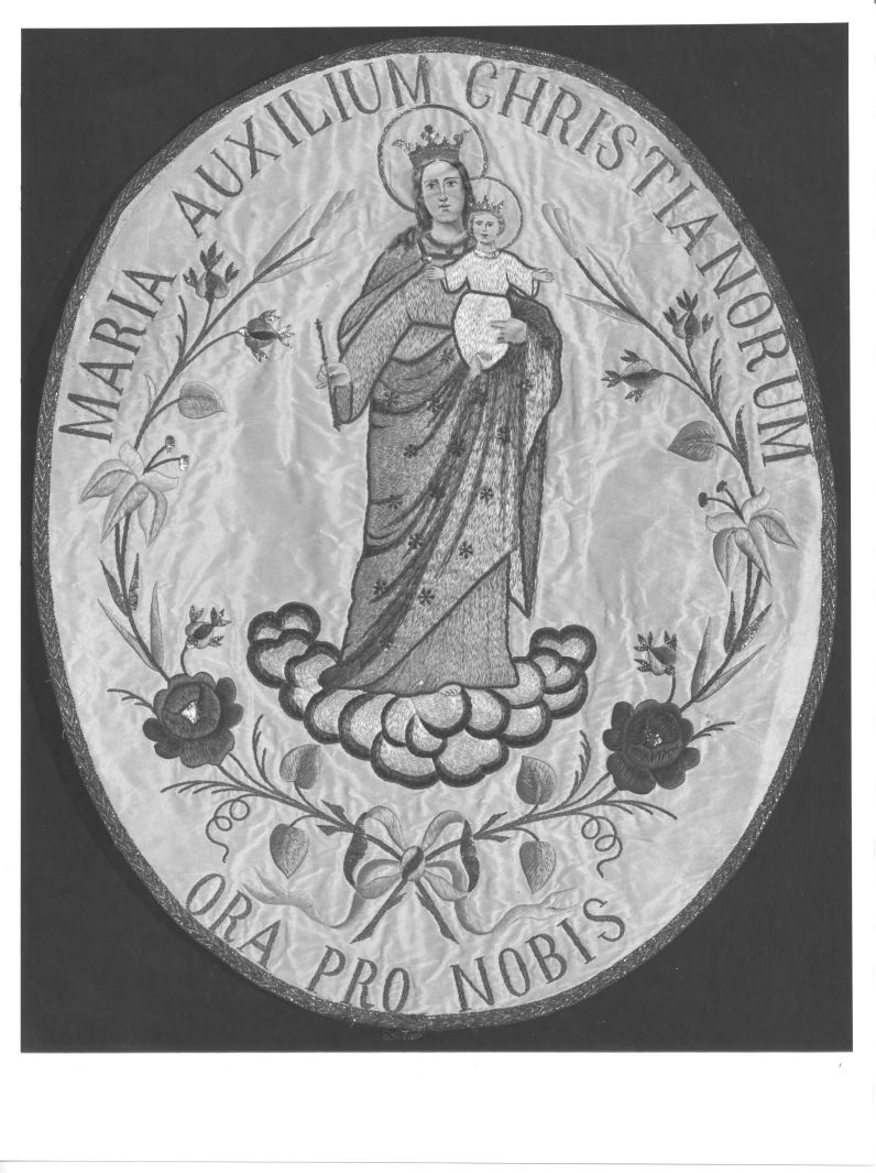 Maria ausiliatrice (gagliardetto) - manifattura napoletana (sec. XIX)
