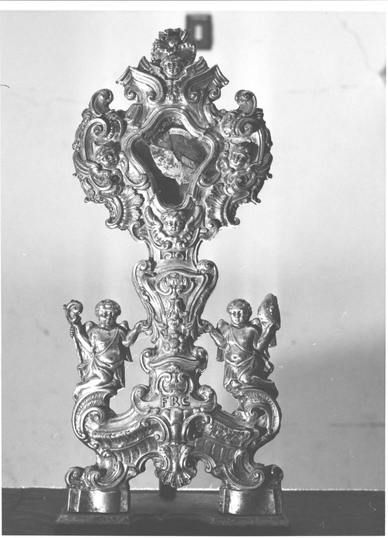 reliquiario - a ostensorio - bottega napoletana (sec. XVIII)
