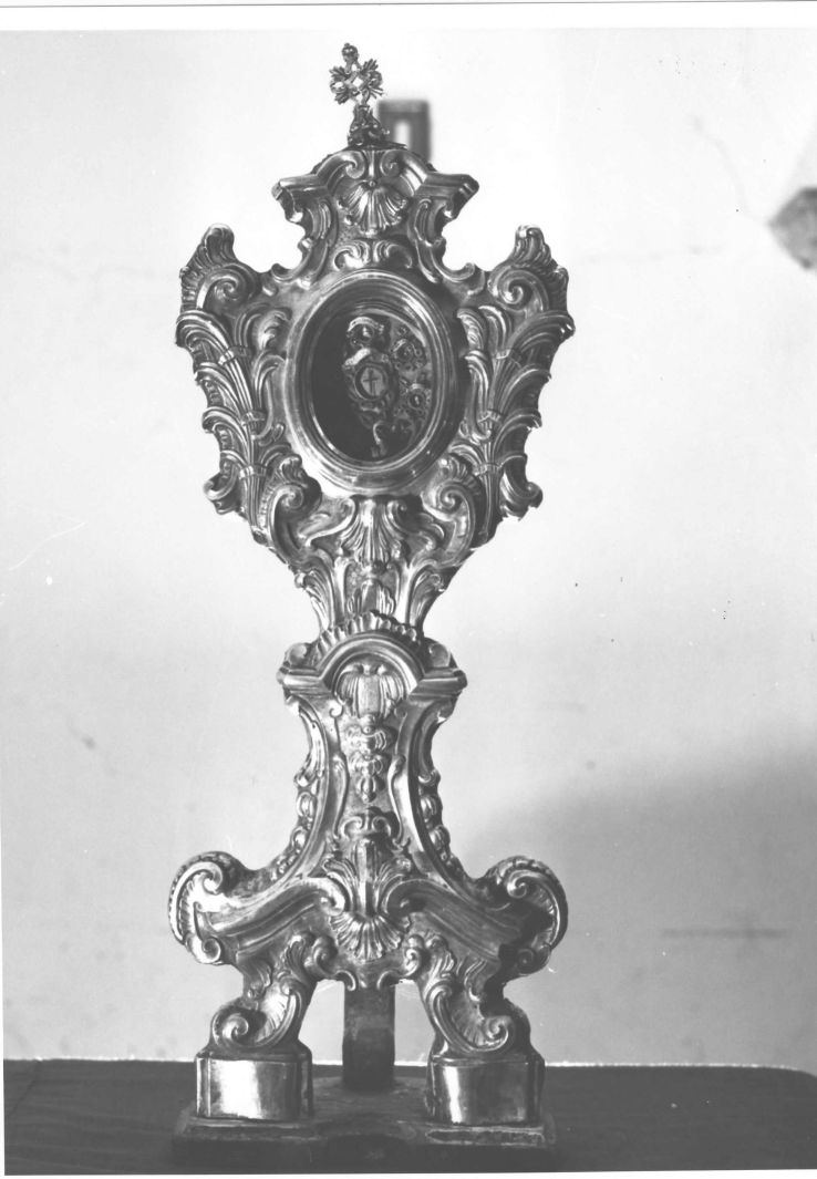 reliquiario - a ostensorio - bottega napoletana (sec. XVIII)