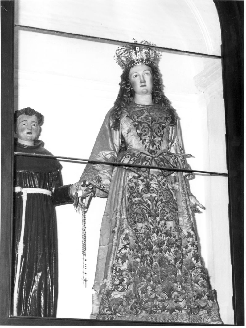 Madonna del Rosario (manichino) - bottega campana, manifattura campana (sec. XIX)
