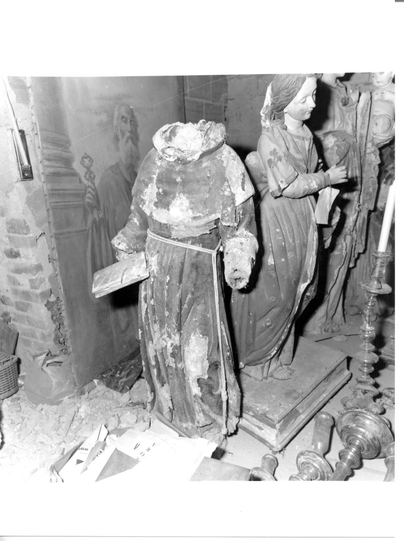 Santo francescano (statua) - bottega Italia meridionale (sec. XVIII)