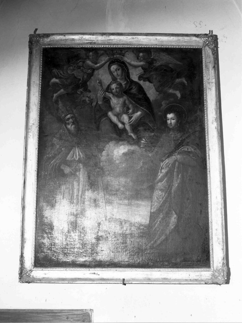 Madonna con Bambino e Santi (dipinto) - ambito Italia meridionale (sec. XVII)