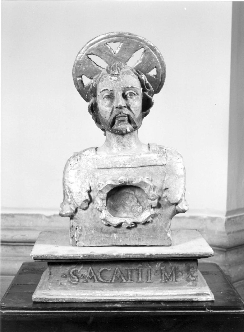 Sant' Acacio (Acazio) Martire (reliquiario - a busto) - bottega romana (metà sec. XVII)
