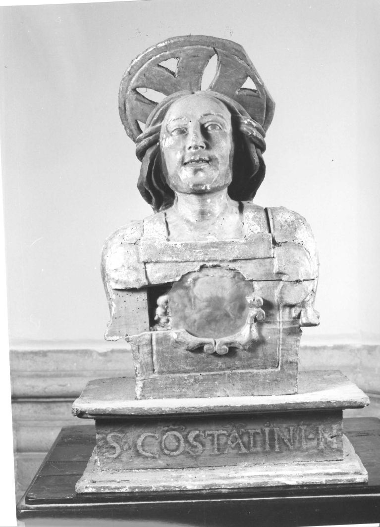 San Costantino (reliquiario - a busto) - bottega romana (metà sec. XVII)