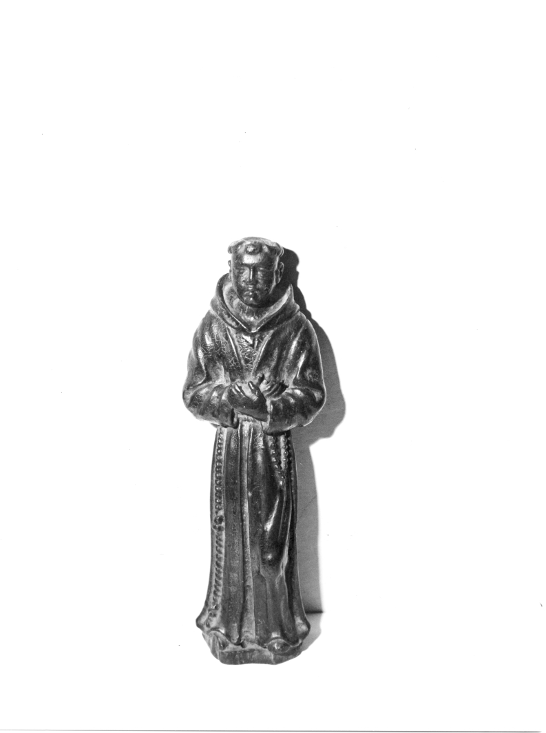 frate francescano (statuetta) - bottega campana (sec. XVII)