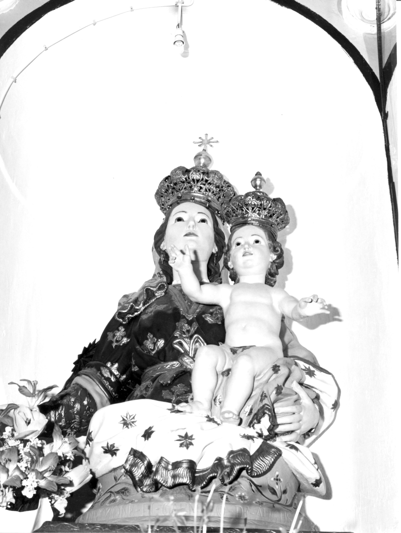 Madonna con Bambino (scultura) - bottega campana (sec. XIX)