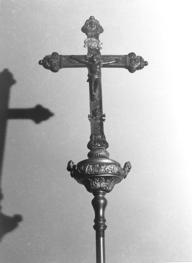 Cristo crocifisso (croce processionale) - bottega napoletana (sec. XIX)