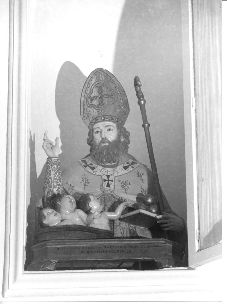 San Nicola di Bari (scultura) - bottega Italia meridionale (seconda metà sec. XVII)
