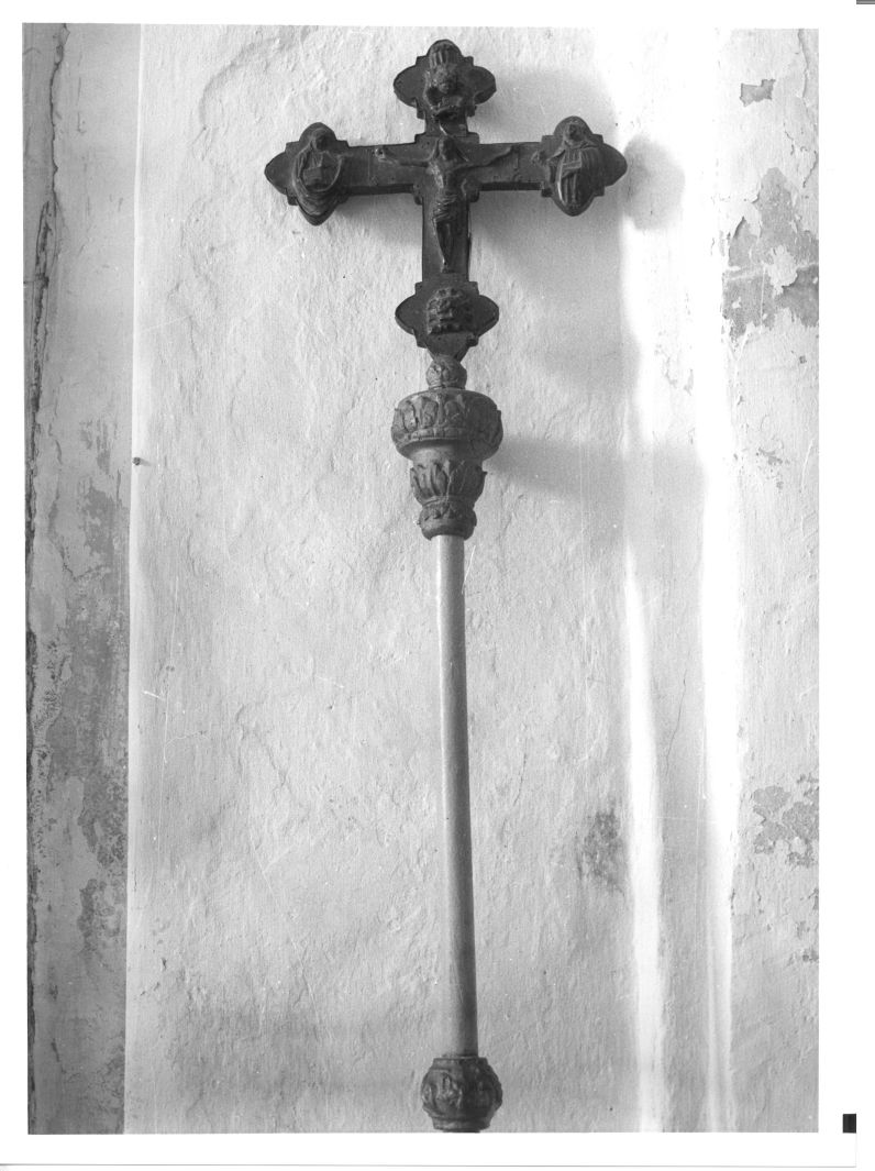 croce processionale - bottega campana (seconda metà sec. XIX)