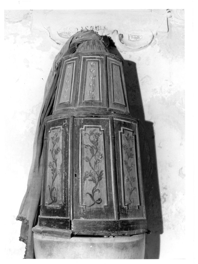 coperchio del fonte battesimale, opera isolata - bottega Italia meridionale (seconda metà sec. XVIII)