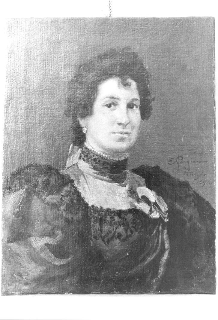 ritratto di donna (dipinto) di Poggiano E (sec. XIX)