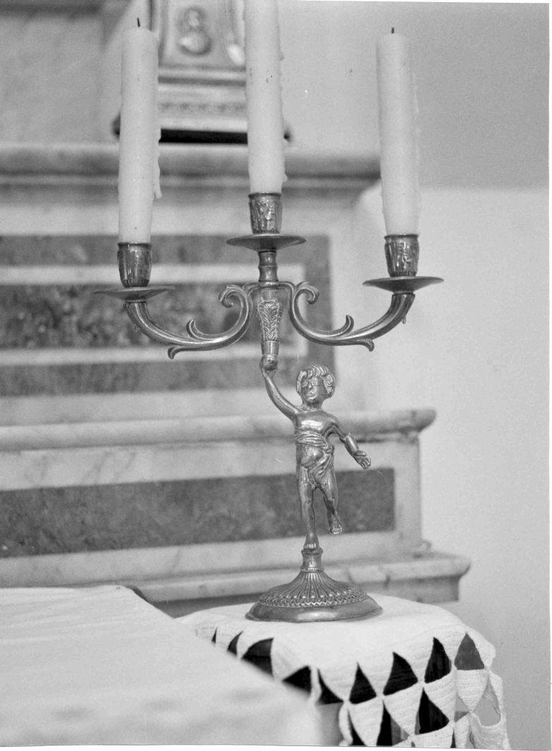 candeliere d'altare - bottega napoletana (fine sec. XIX)