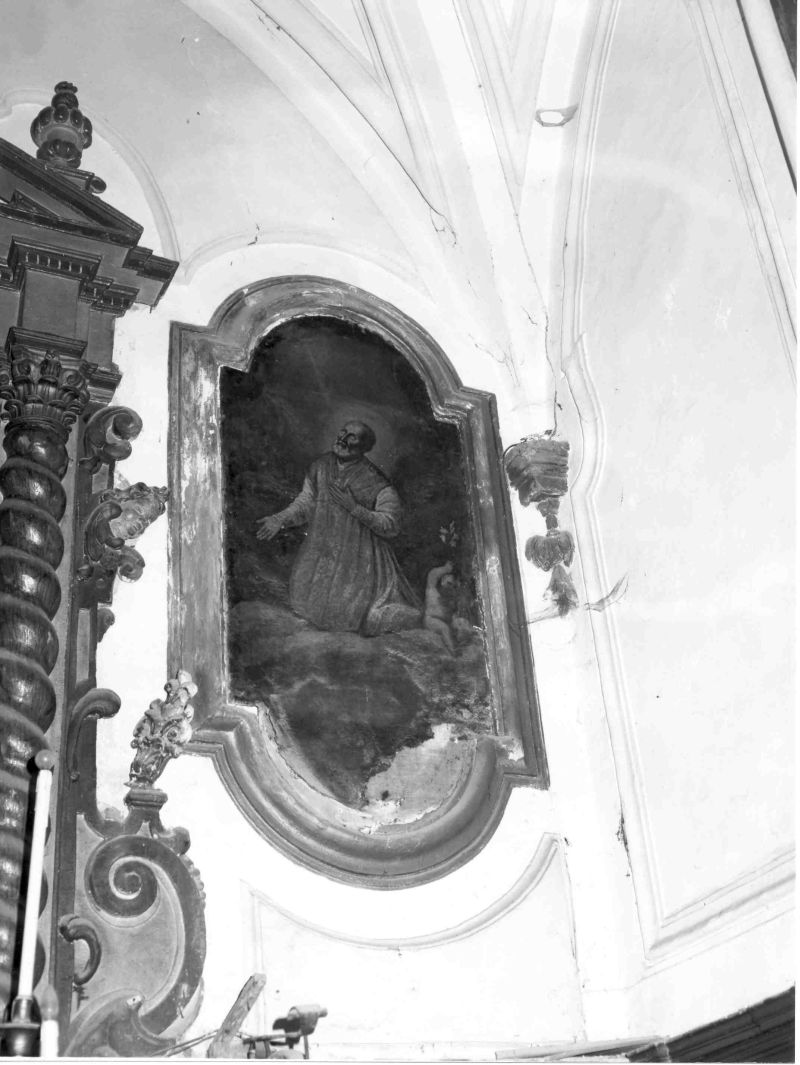 San Filippo Neri ispirato dallo Spirito Santo (dipinto) - ambito campano (sec. XVIII)
