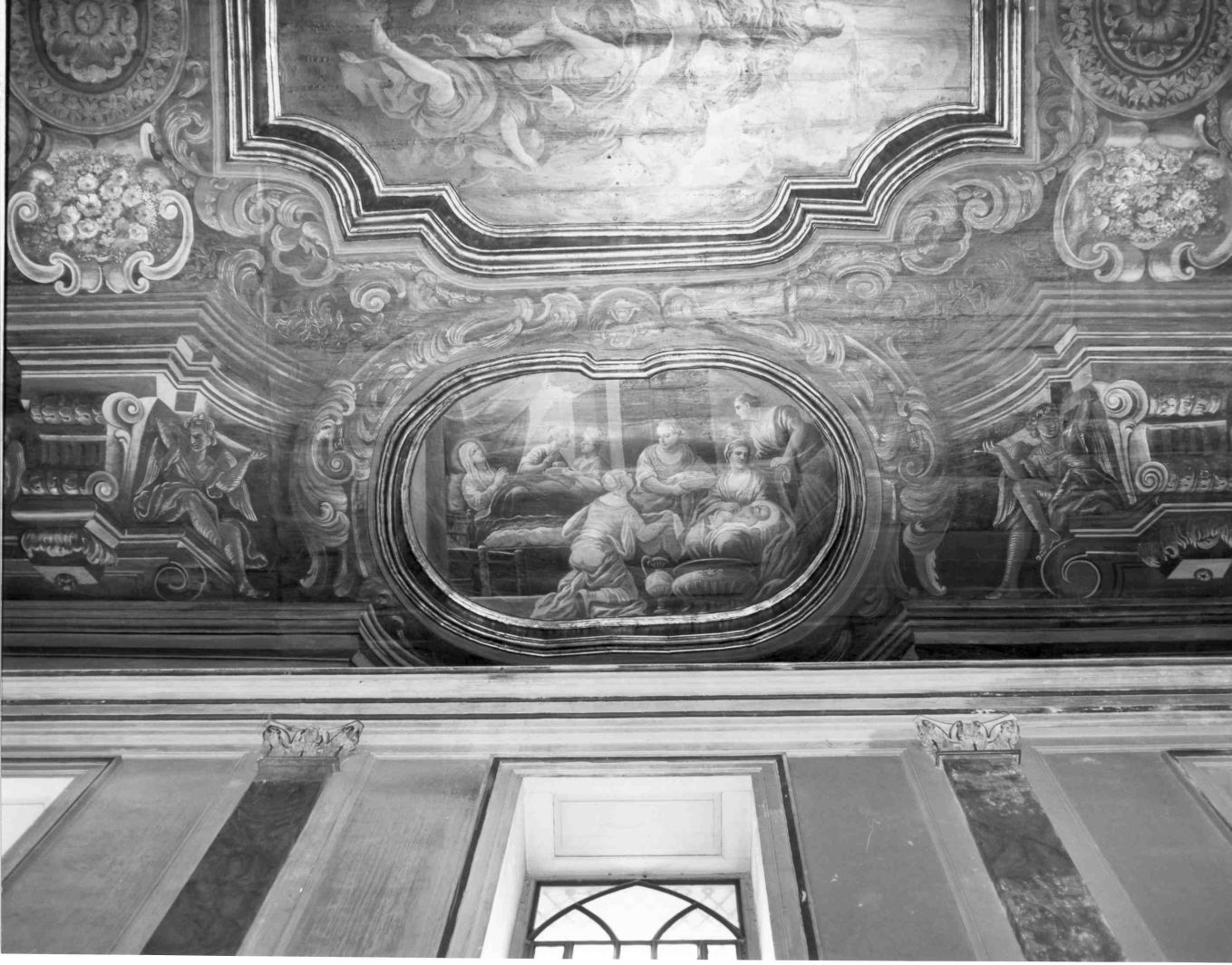 angeli reggicornice (decorazione pittorica) di Viralio V (sec. XVIII)