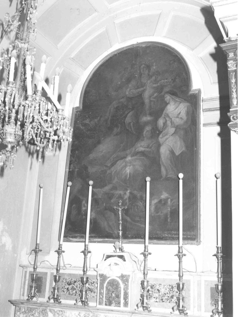 Madonna con Bambino e Santi (dipinto) - ambito campano (prima metà sec. XVIII)
