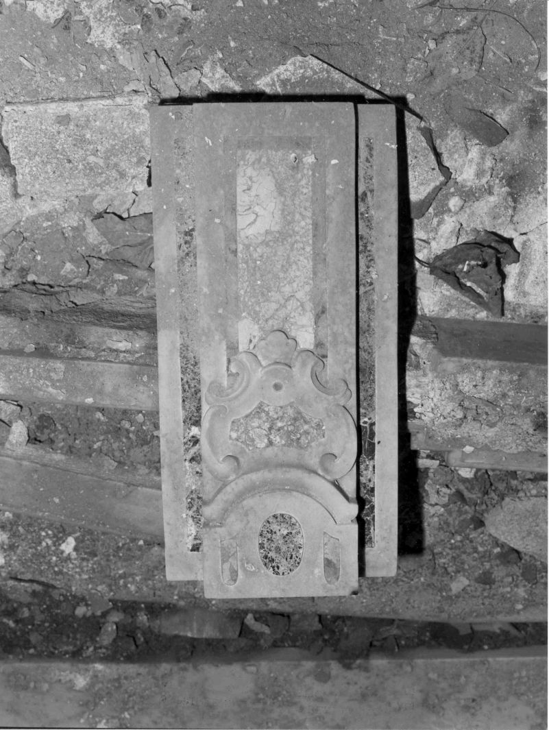 balaustrata, frammento - bottega campana (sec. XVIII)