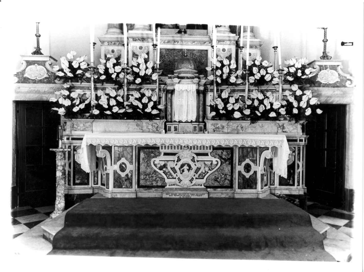 altare maggiore, opera isolata - bottega napoletana (prima metà sec. XVIII)