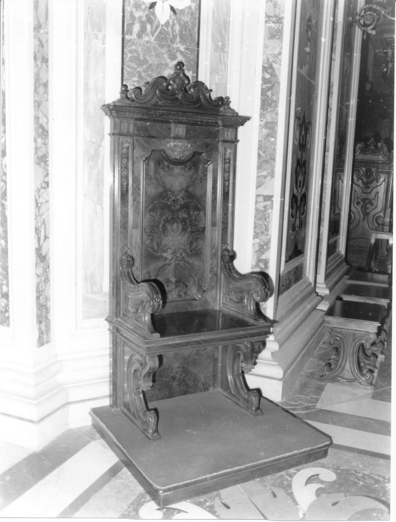 trono - bottega campana (sec. XIX)