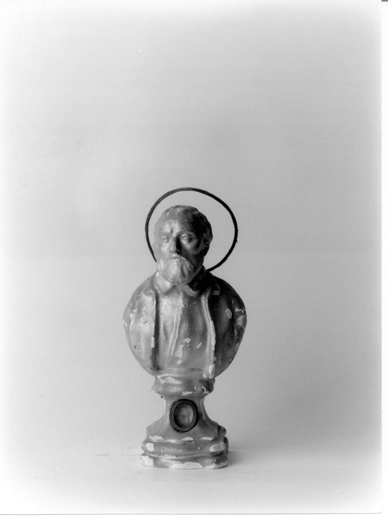 Santo (reliquiario - a busto) - bottega napoletana (sec. XIX)