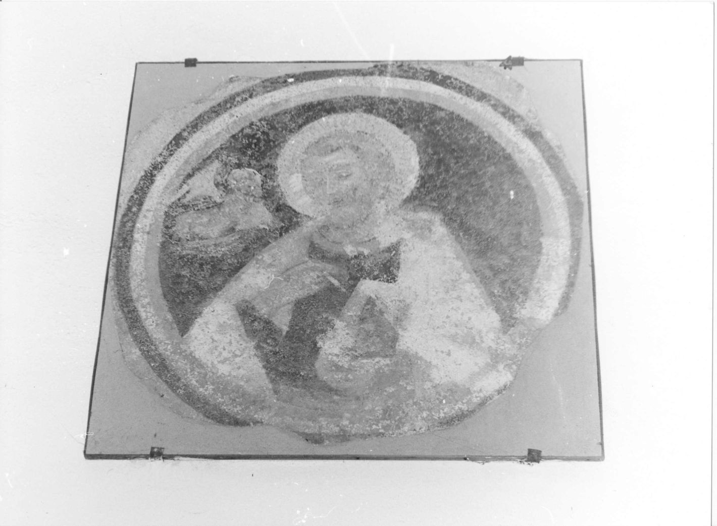 San Luca (dipinto, frammento) - ambito campano (sec. XIV)