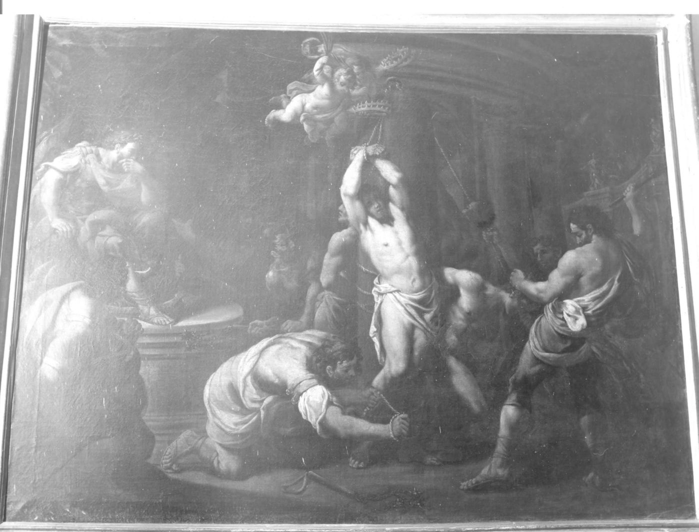 martirio di un santo (dipinto) - ambito campano (sec. XVIII)