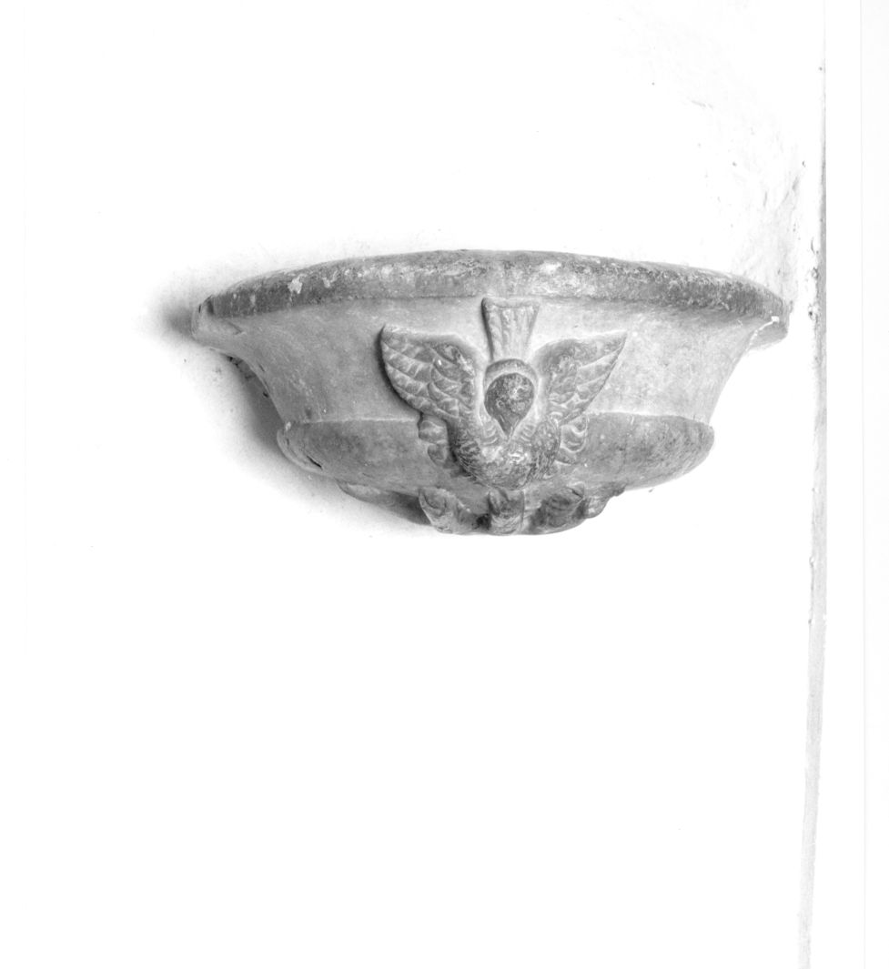colomba dello Spirito Santo (acquasantiera da parete) - bottega campana (sec. XVIII)